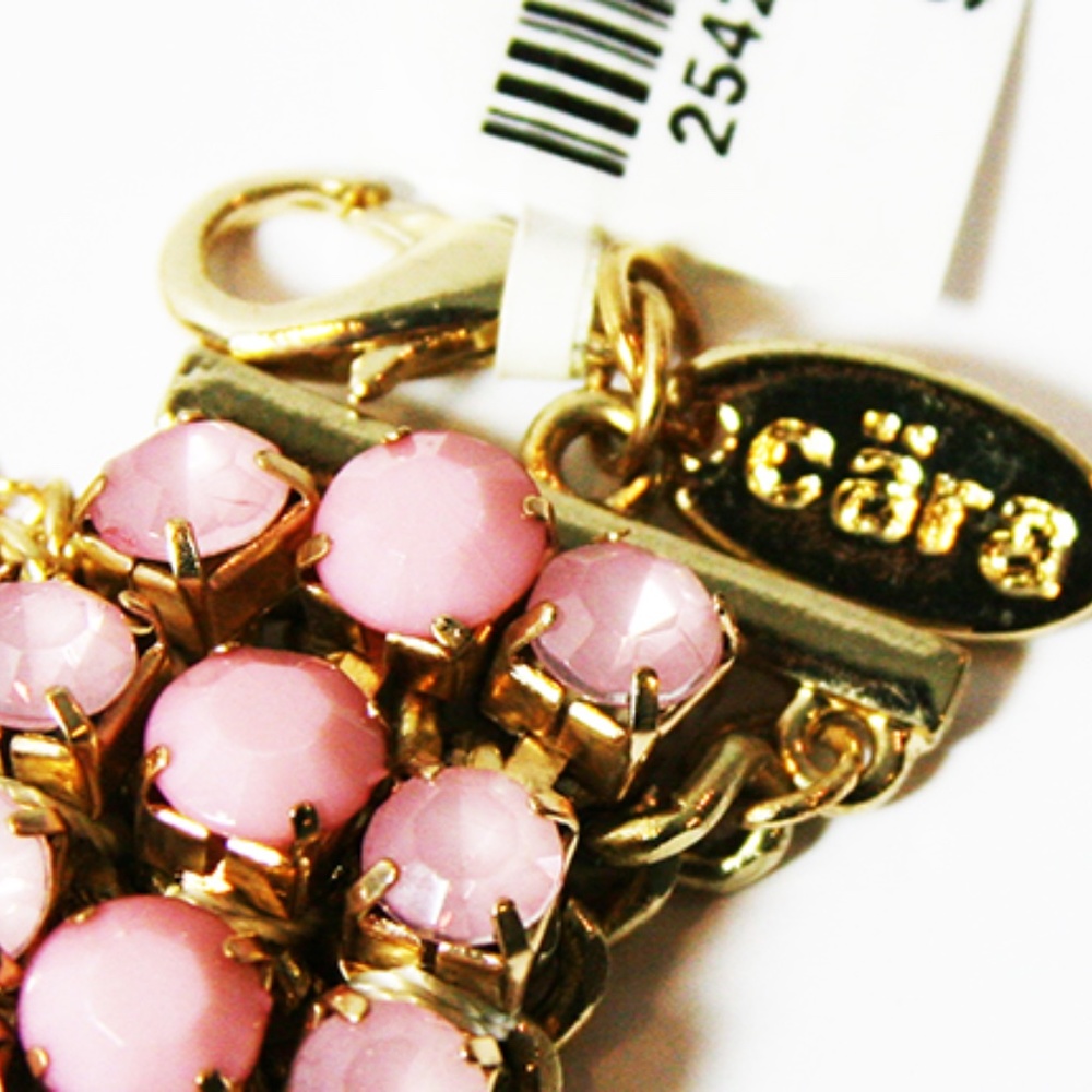Pink stone collar necklace - Picture 4 of 4
